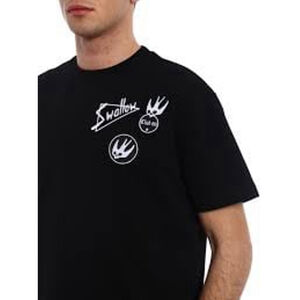Alexander McQueen MCQ Skater Swallow Badge T-shirt
